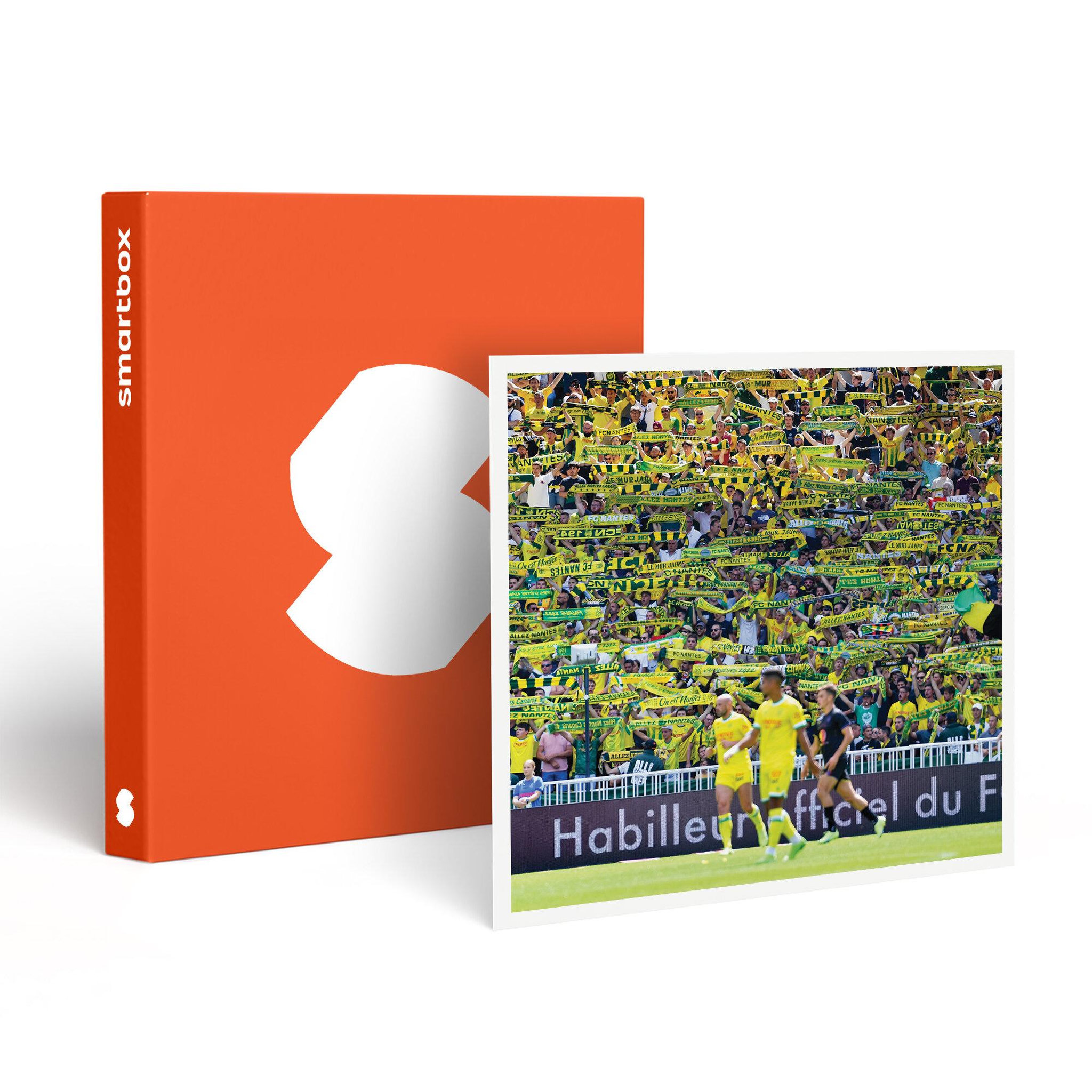 Voir la diapositive 1 : Smartbox FC Nantes : bon cadeau de 49,90 € sur la billetterie pour un match au choix pour 2 personnes - Coffret Cadeau Sport & Aventure