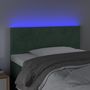 Voir la diapositive 3 : VIDAXL Tete de lit a LED Vert fonce 80x5x78/88 cm Velours