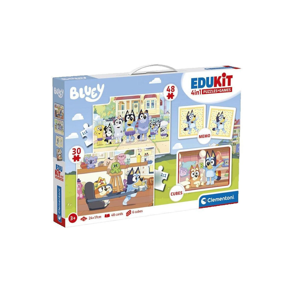 CLEMENTONI Coffret Jeux d'éveil Clementoni Edukit 4 en 1 Bluey