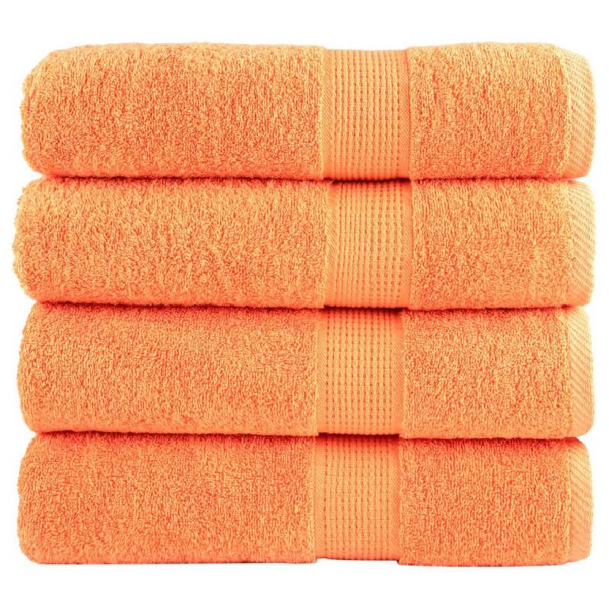 VIDAXL Serviettes de bain de qualité supérieure SOLUND 4 pcs 600g m²