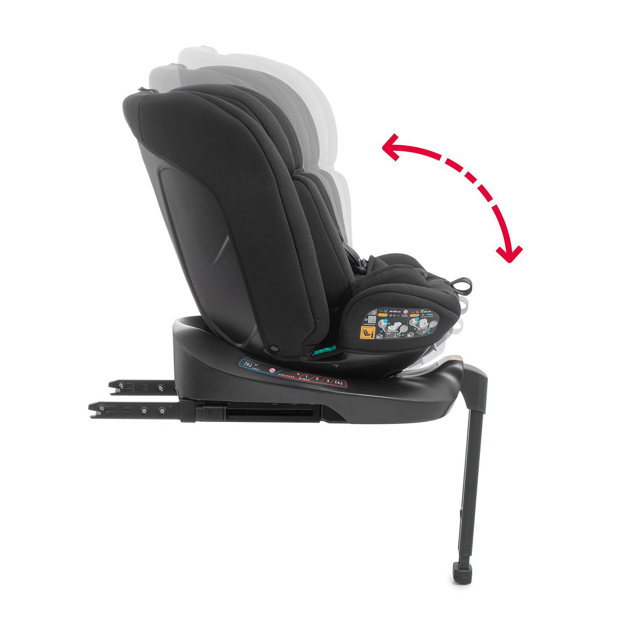 Voir la diapositive 4 : VIVITTA Siège auto jade ifix support leg 40-150 cm
