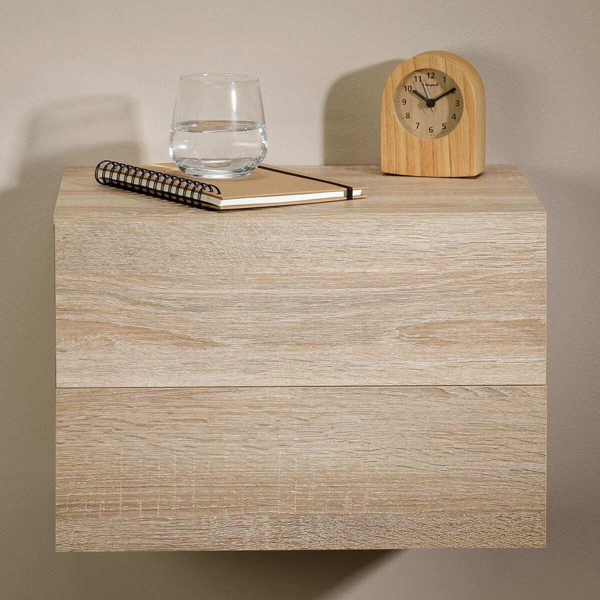 IDIMEX Chevet suspendu FLORENT, en mélaminé