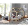 Voir la diapositive 3 : Paris Prix Lit Enfant Design  Cabane  90x200cm Naturel