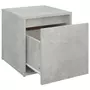 VIDAXL Tiroir boîte Gris beton 40,5x40x40 cm Bois d'ingenierie