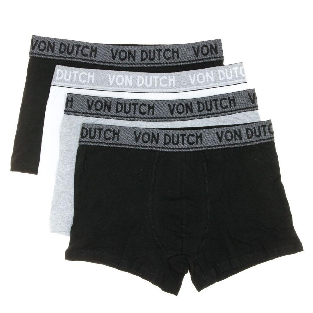 VON DUTCH X4 Boxers Homme Blanc/Gris/ Von Dutch ORIA