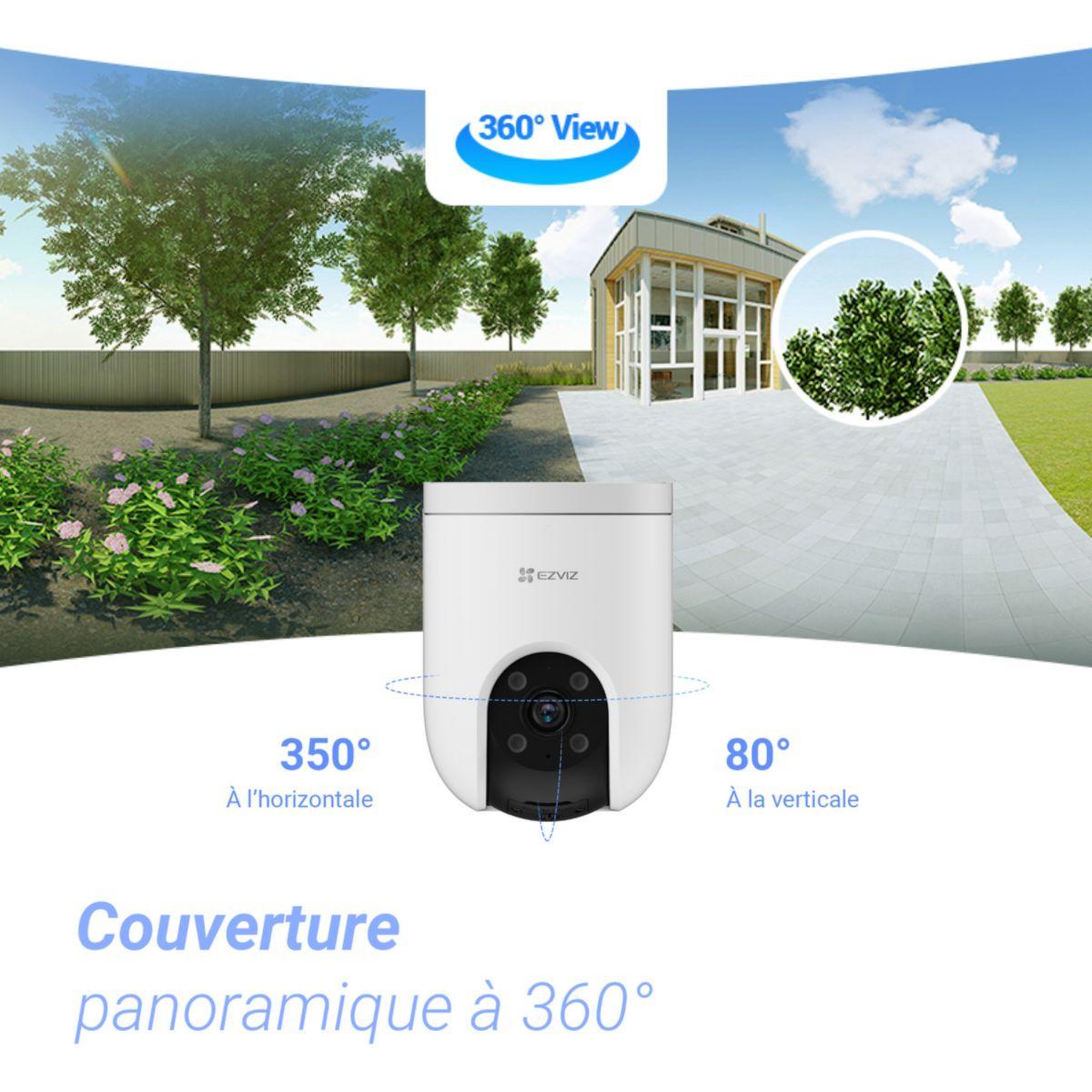 Voir la diapositive 3 : EZVIZ Caméra de surveillance wifi exterieure motorisée h8c pro 3k