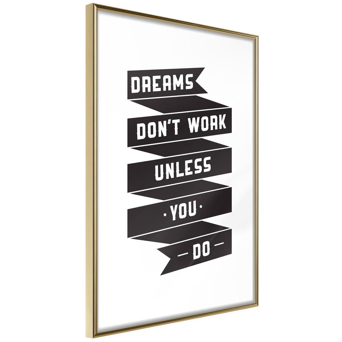 Paris Prix Affiche Murale Encadrée  Dreams Don't Come True on Their Own II