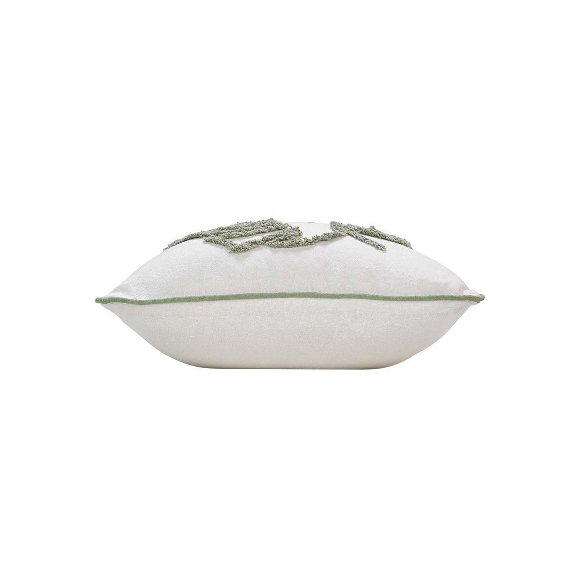 Voir la diapositive 2 : Douceur d'Intérieur Housse de coussin  mahe  40x40cm naturel & vert