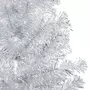 VIDAXL Arbre de Noël artificiel pre-eclaire/boules argente 240 cm PET