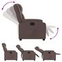 Voir la diapositive 4 : VIDAXL Fauteuil inclinable Marron Similicuir