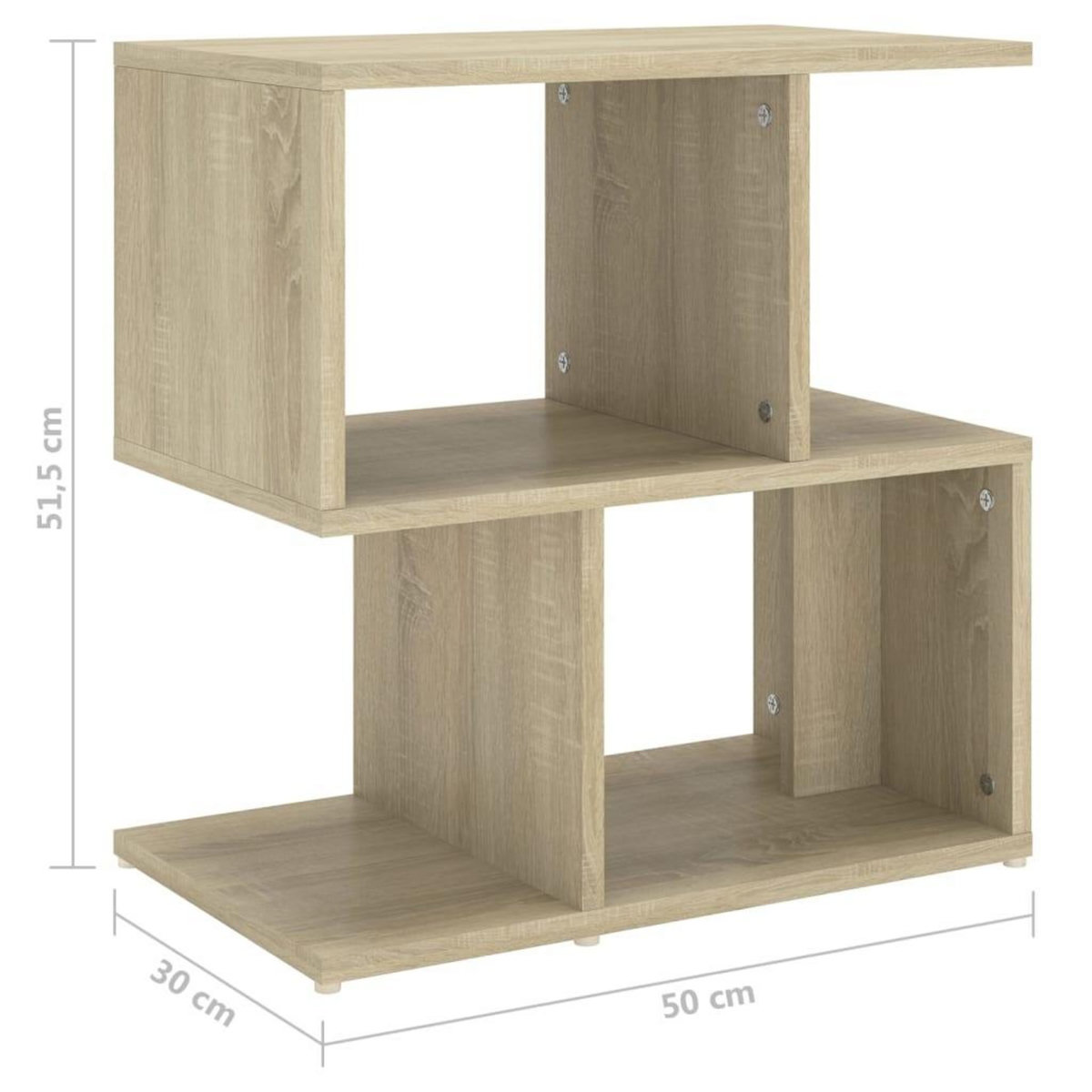 VIDAXL Table de chevet chene sonoma 50x30x51,5 cm bois d'ingenierie