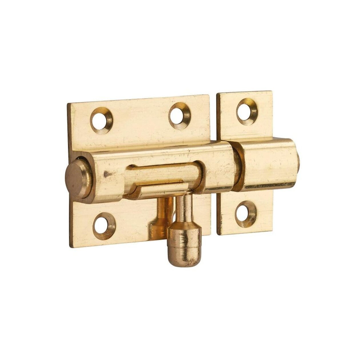 THIRARD Targette à pêne rond THIRARD, laiton ciré jaune