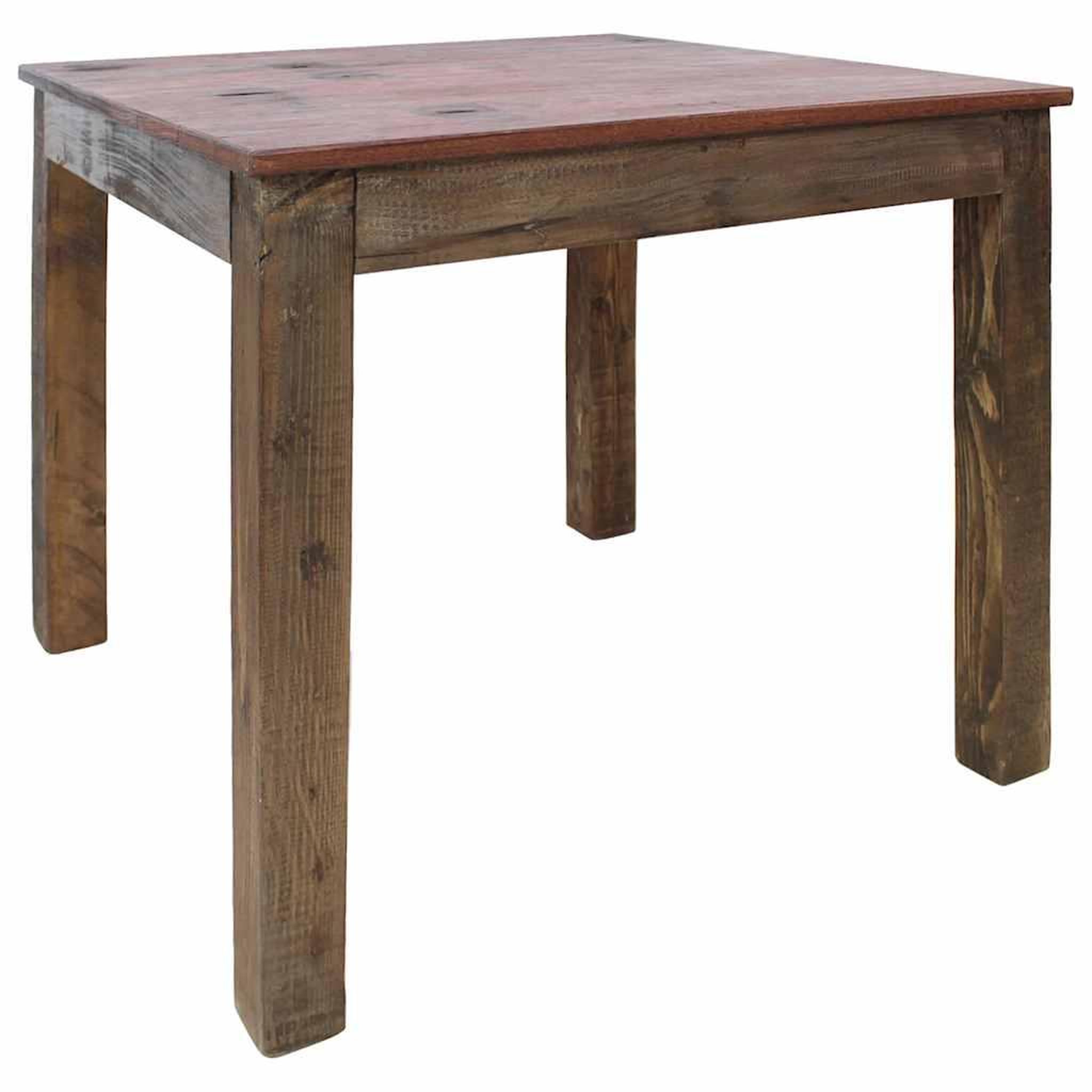 Voir la diapositive 2 : VIDAXL Table a manger bois de recuperation melange 82x80x76 cm