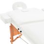 Voir la diapositive 4 : VIDAXL Table de massage pliable a 2 zones 10 cm d'epaisseur Blanc