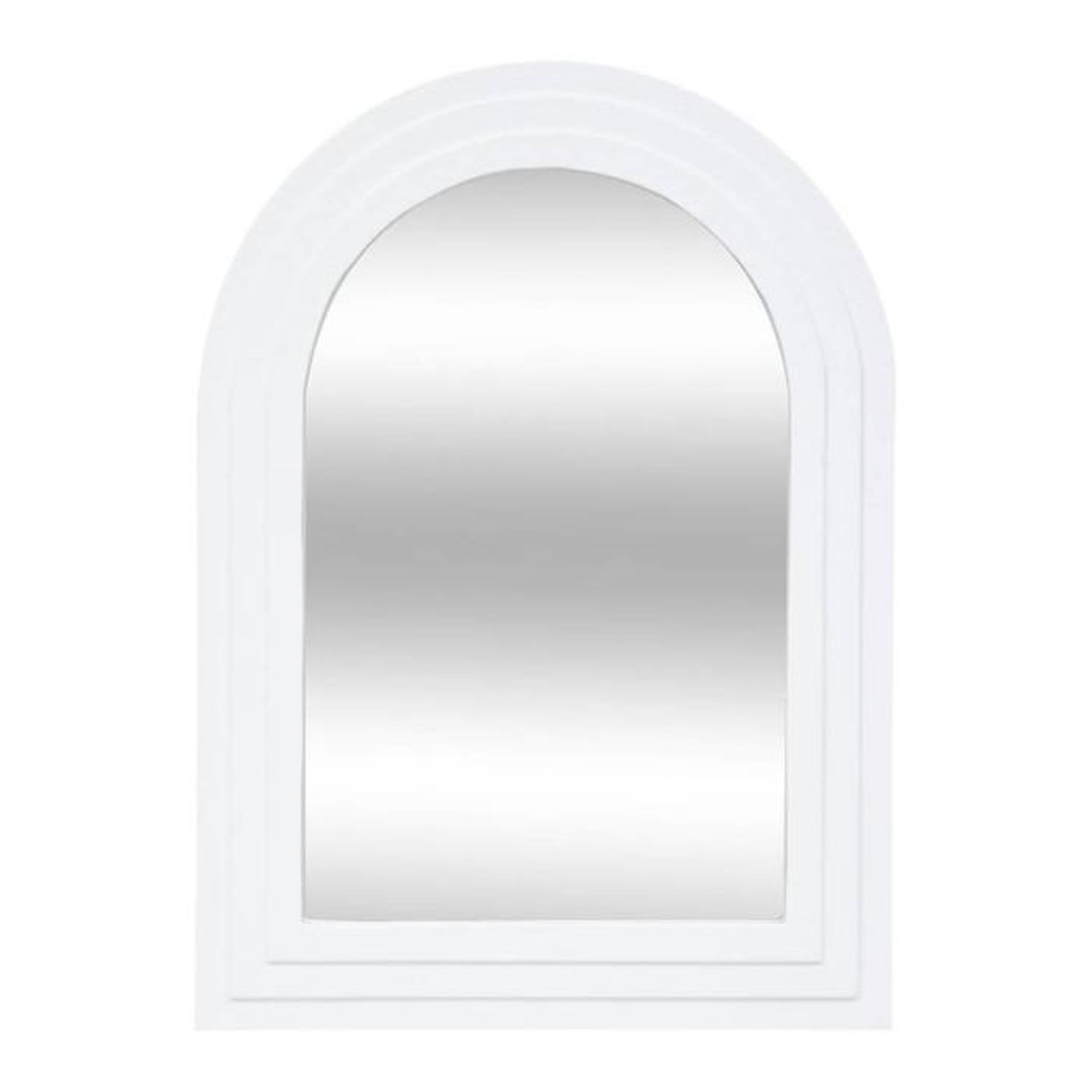 ATMOSPHERA Miroir Mural en Bois  Emily  55cm Blanc