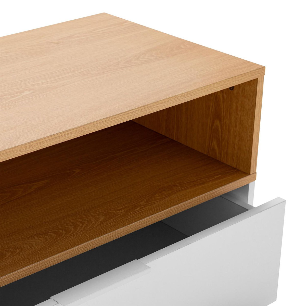 VS VENTA-STOCK Commode Nieve 3 tiroirs couleur Blanc