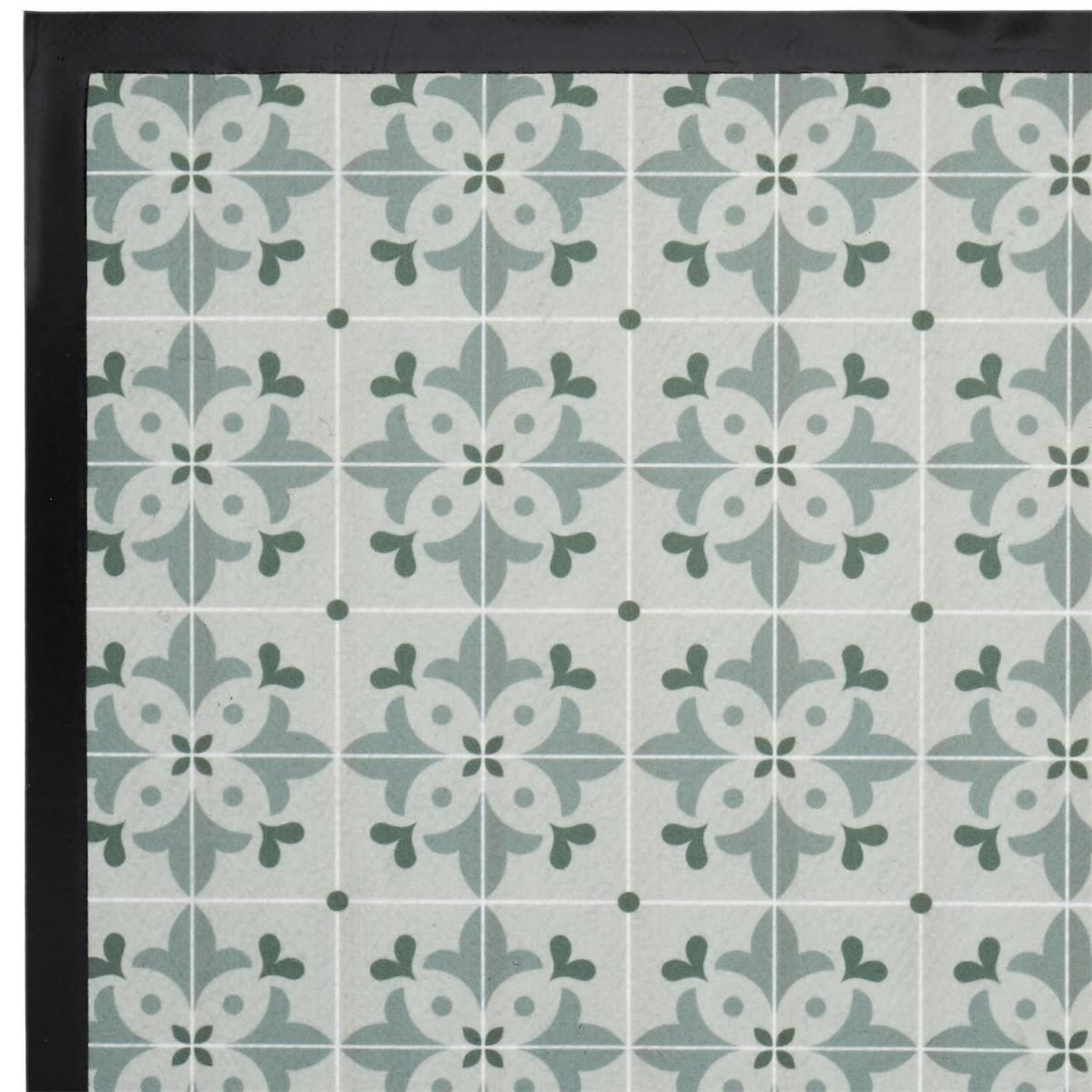 Voir la diapositive 2 : The Home Deco Factory Tapis déco à motifs  mosaïque  40x60cm gris