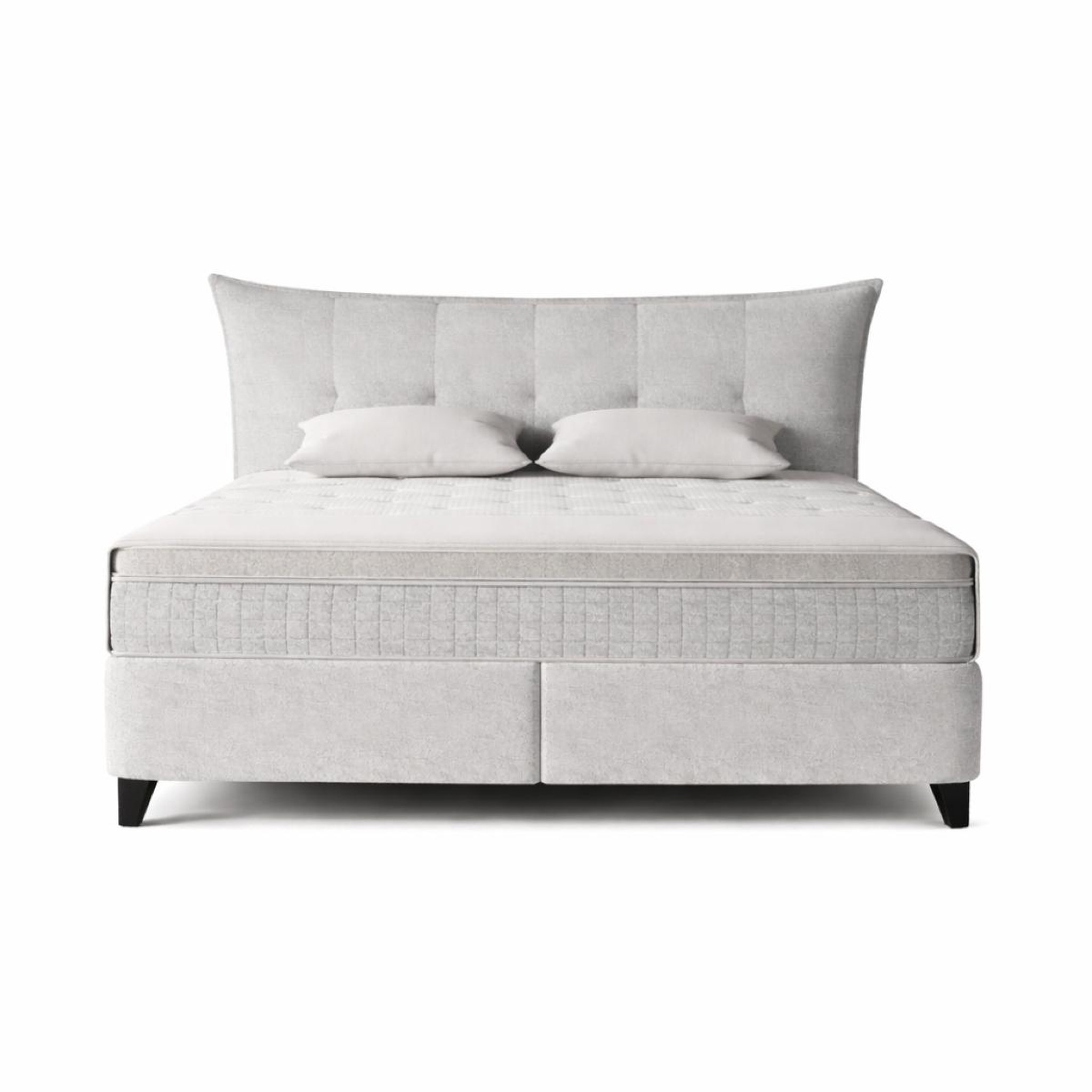 Voir la diapositive 5 : JLC KREATION Lit boxspring coffre complet 140cm + matelas + surmatelas gracy