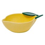 SECRET DE GOURMET Coupelle en Céramique  Citrons  15cm Jaune