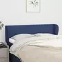 VIDAXL Tete de lit avec oreilles Bleu 147x23x78/88 cm Tissu