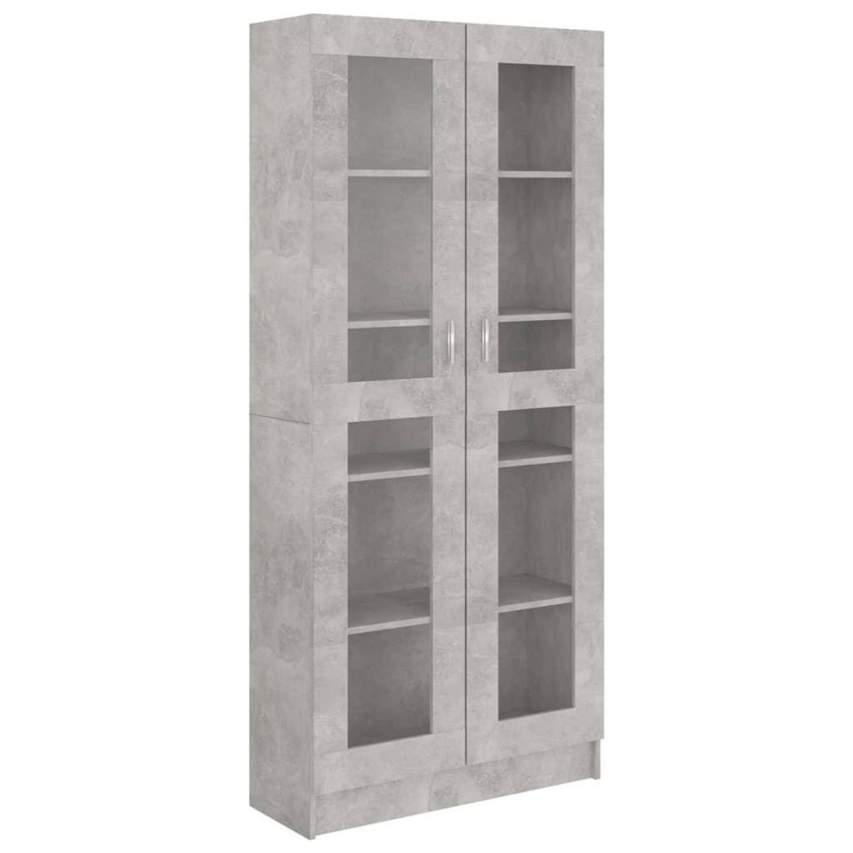 VIDAXL Armoire a vitrine Gris beton 82,5x30,5x185,5 cm Bois ingenierie