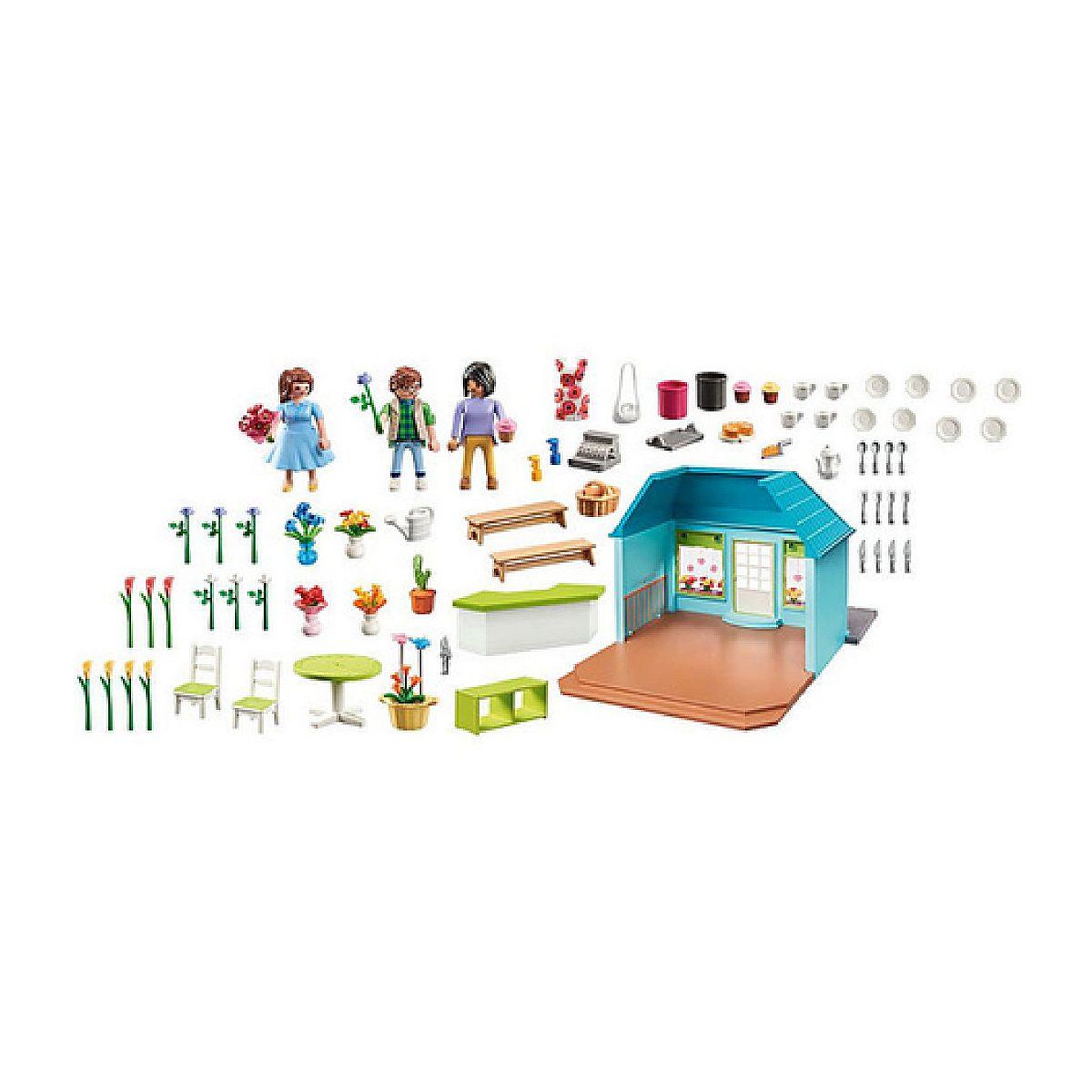Voir la diapositive 2 : PLAYMOBIL 71807  boutique de fleuriste et salon de thé