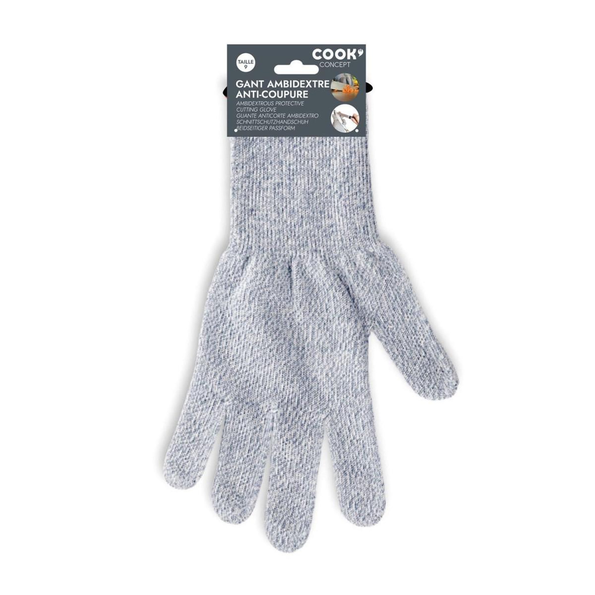 Voir la diapositive 2 : COOK CONCEPT Gant de Cuisine  Anti Coupure  24cm Gris