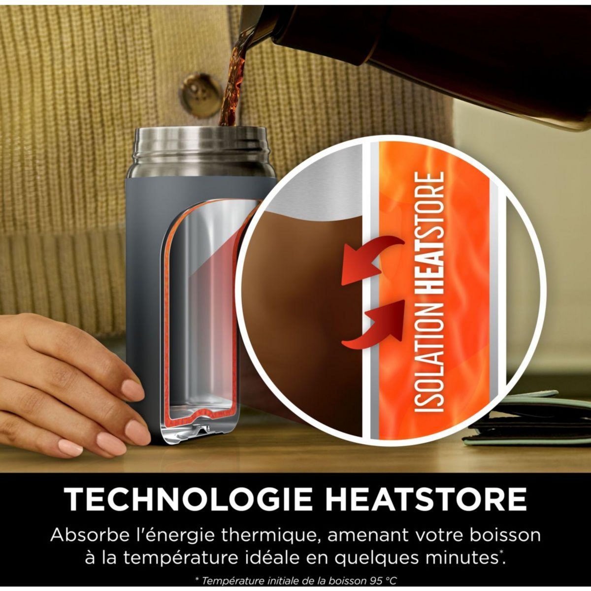 NINJA Bouteille isotherme Sip Perfect 300ml Travel Mug Black