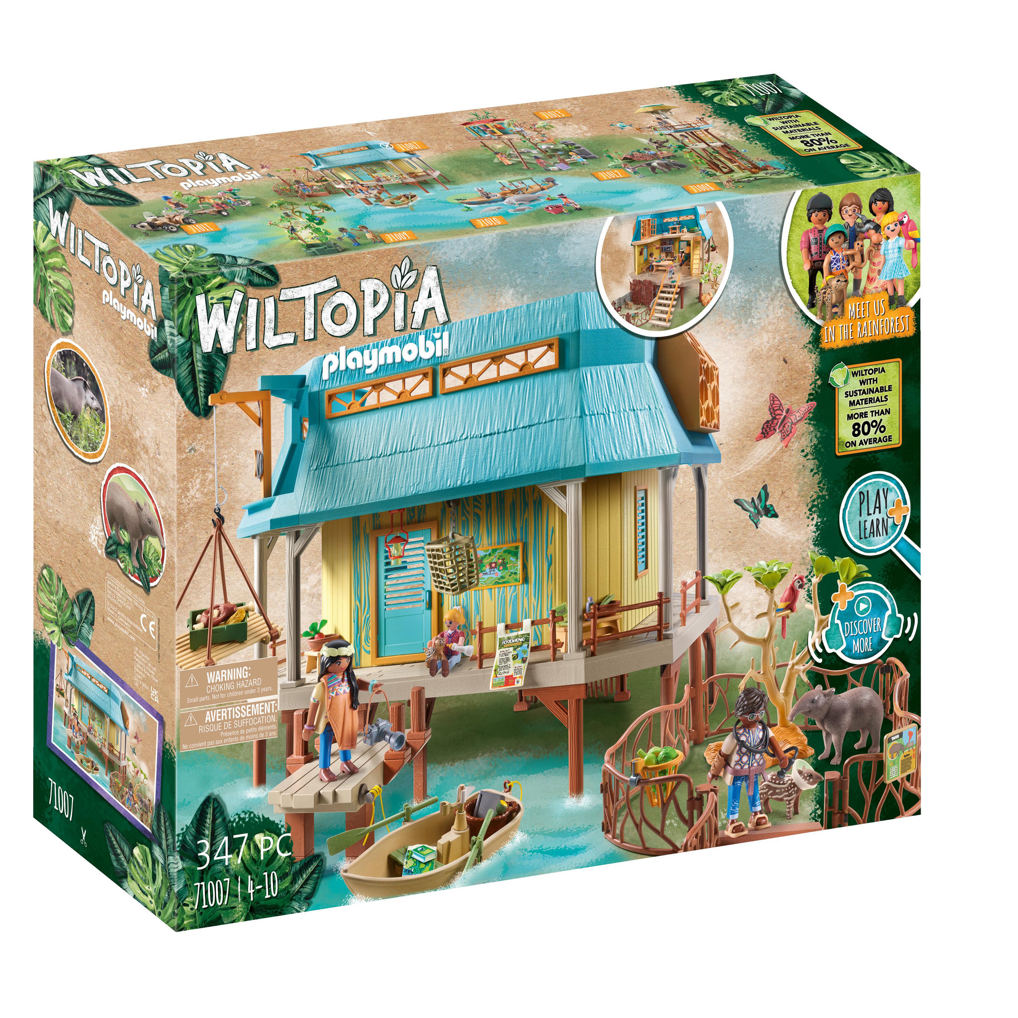 PLAYMOBIL 71007 - Centre de soins pour animaux Wiltopia
