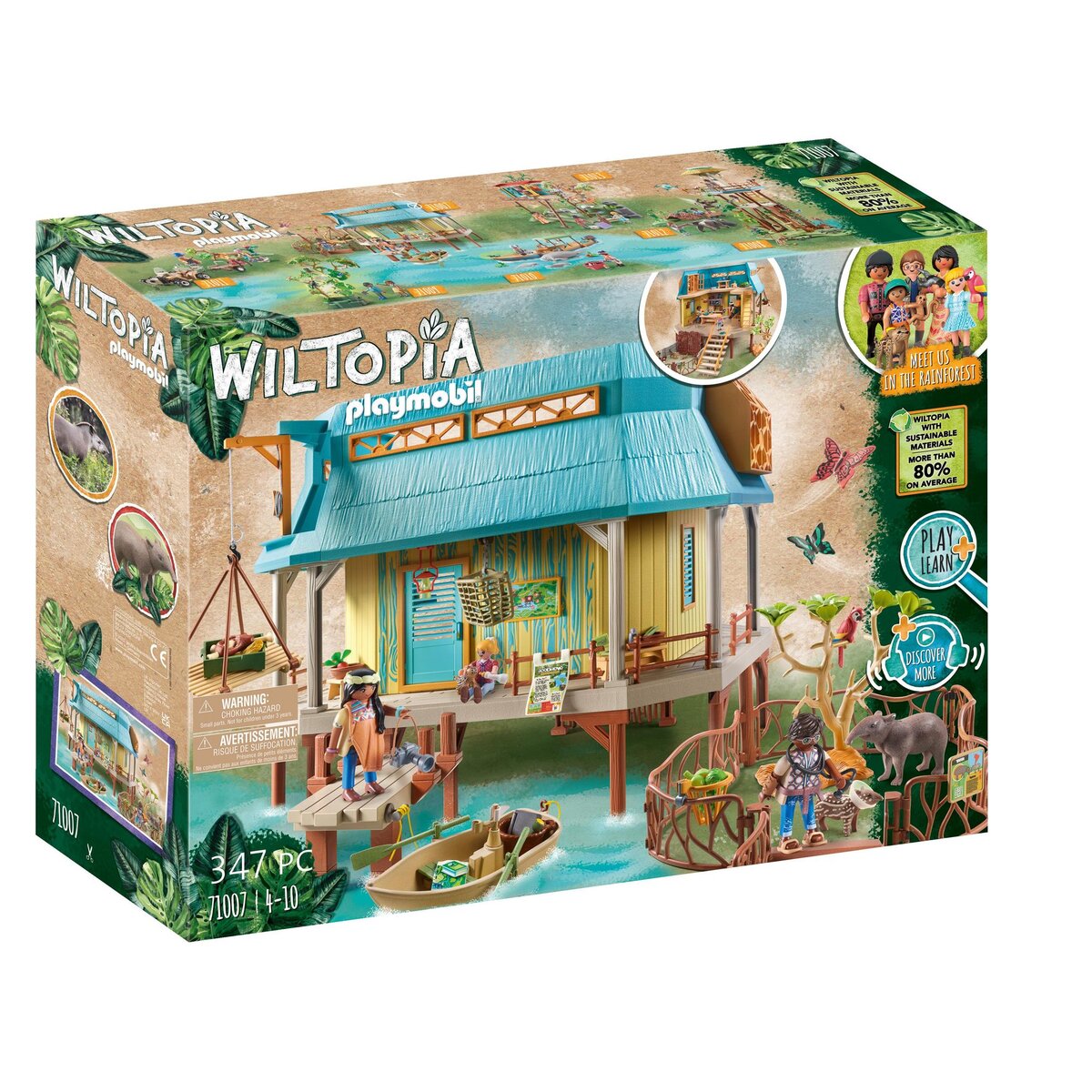 PLAYMOBIL 71007 - Centre de soins pour animaux Wiltopia