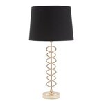 Paris Prix Lampe à Poser en Métal  X  61cm Or & Noir