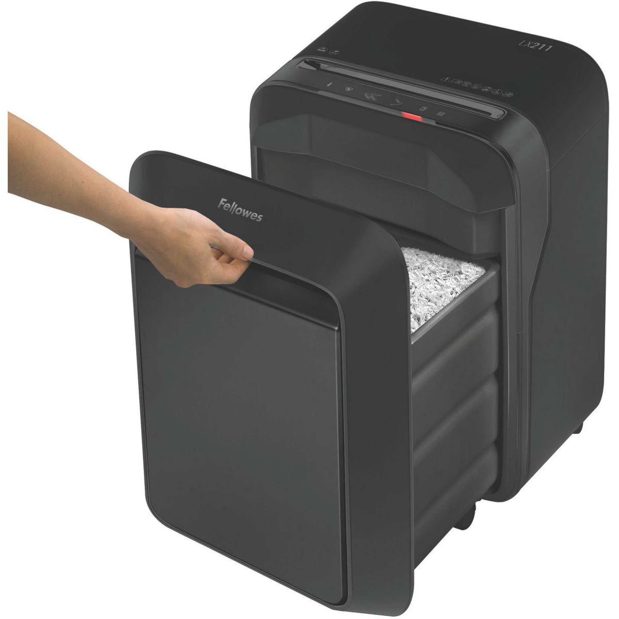 Voir la diapositive 5 : Fellowes Destructeur MICROSHRED LX211 NOIR