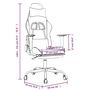 Voir la diapositive 6 : VIDAXL Chaise de jeu avec repose-pied Noir et dore Similicuir