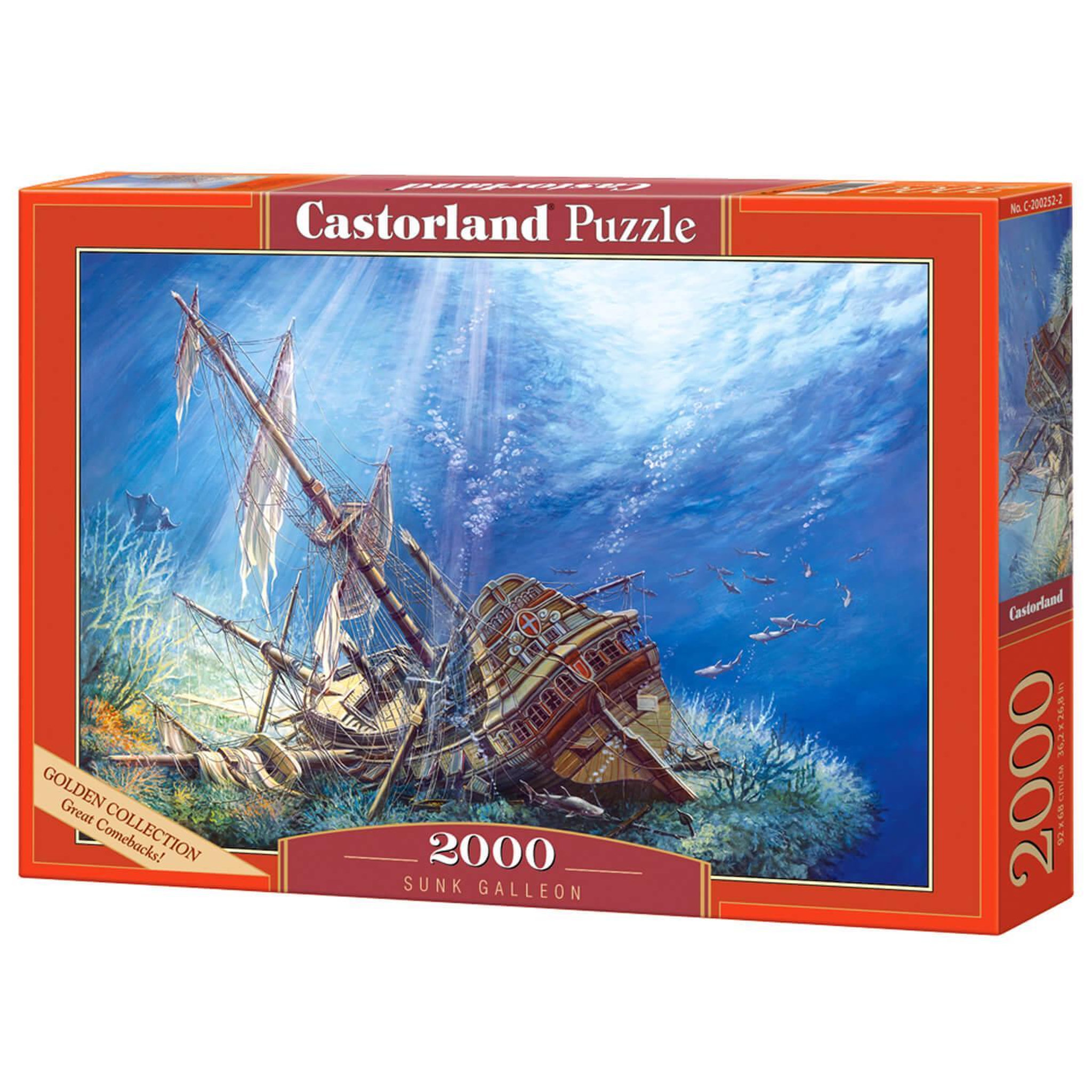 Voir la diapositive 2 : Castorland Puzzle 2000 pièces : Galion Coulé