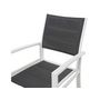 Voir la diapositive 3 : Habitat et Jardin Fauteuil jardin Alu/Textilène  Brazil / Canaries  - Phoenix - blanc / gris foncé