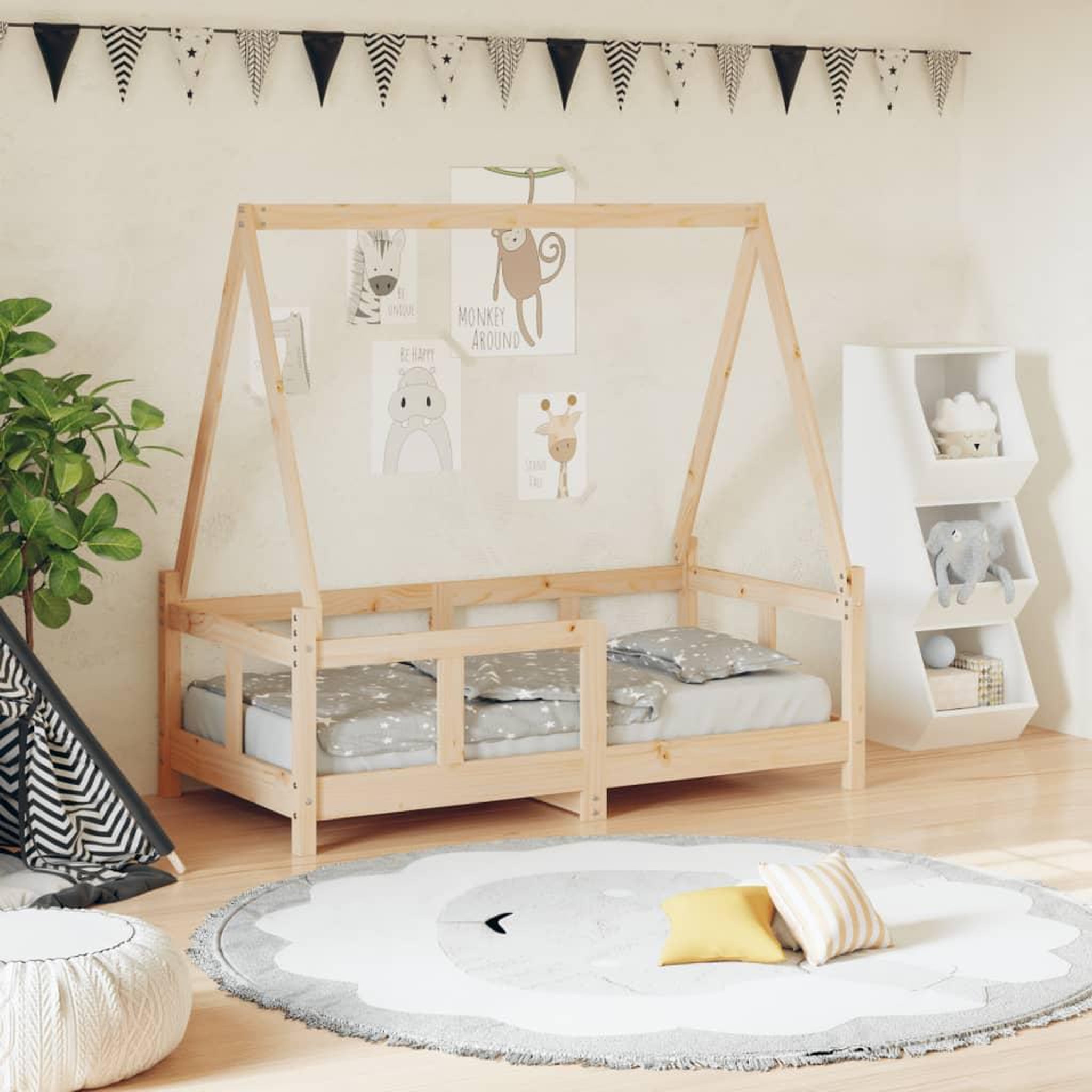 VIDAXL Cadre de lit pour enfant 70x140 cm bois de pin massif