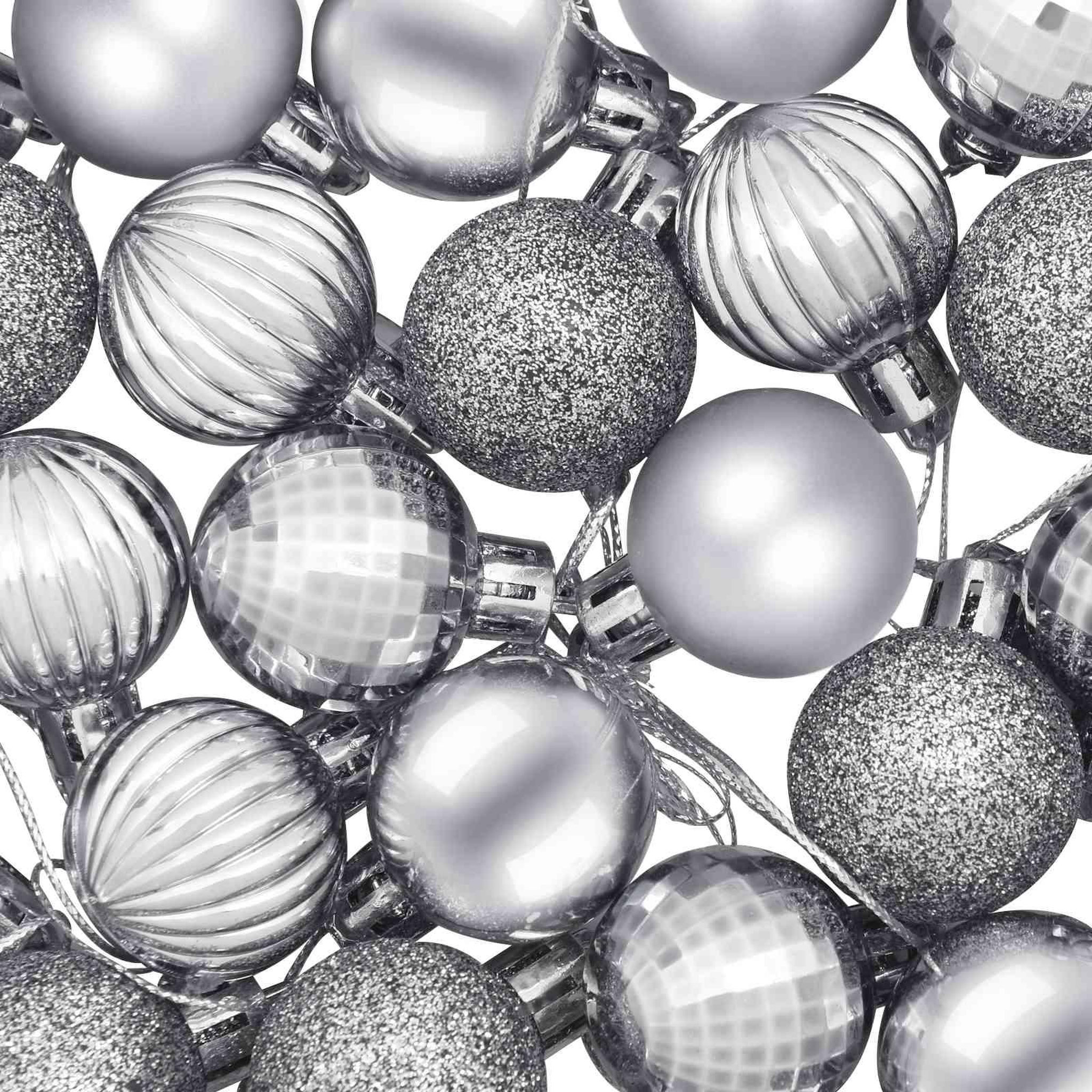 Voir la diapositive 6 : VIDAXL Ensemble de boules de Noël 150 pc Gris Diam. 3 cm Polystyrene