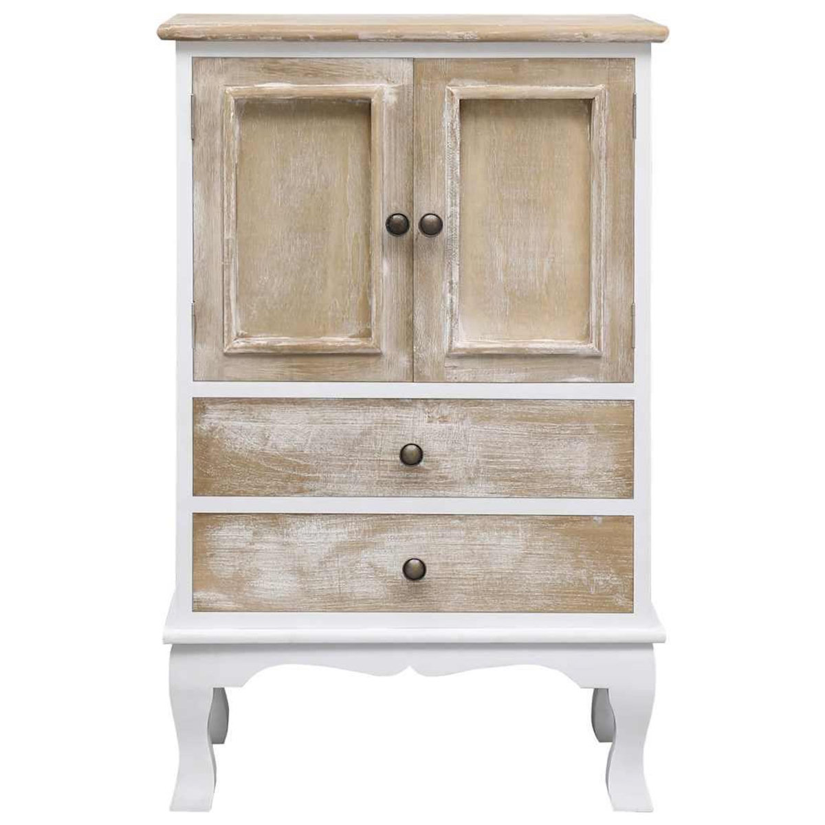 VIDAXL Armoire a tiroirs Blanc 50x30x80 cm Bois