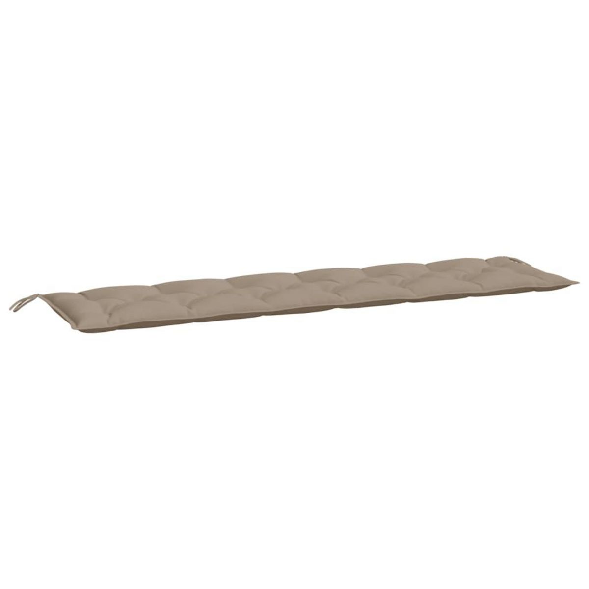 VIDAXL Coussins de banc jardin lot de 2 taupe 200x50x7 cm tissu Oxford