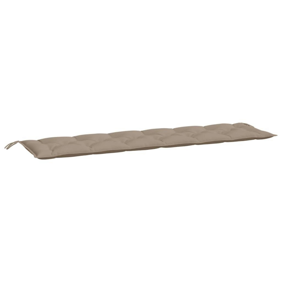 VIDAXL Coussins de banc jardin lot de 2 taupe 200x50x7 cm tissu Oxford