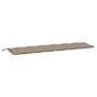Voir la diapositive 4 : VIDAXL Coussins de banc jardin lot de 2 taupe 200x50x7 cm tissu Oxford