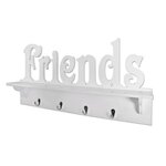 Paris Prix Patère Murale 4 Crochets  Friends  60cm Blanc