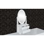 Voir la diapositive 2 : VIDAXL Coiffeuse avec miroir pivotant ovale MDF