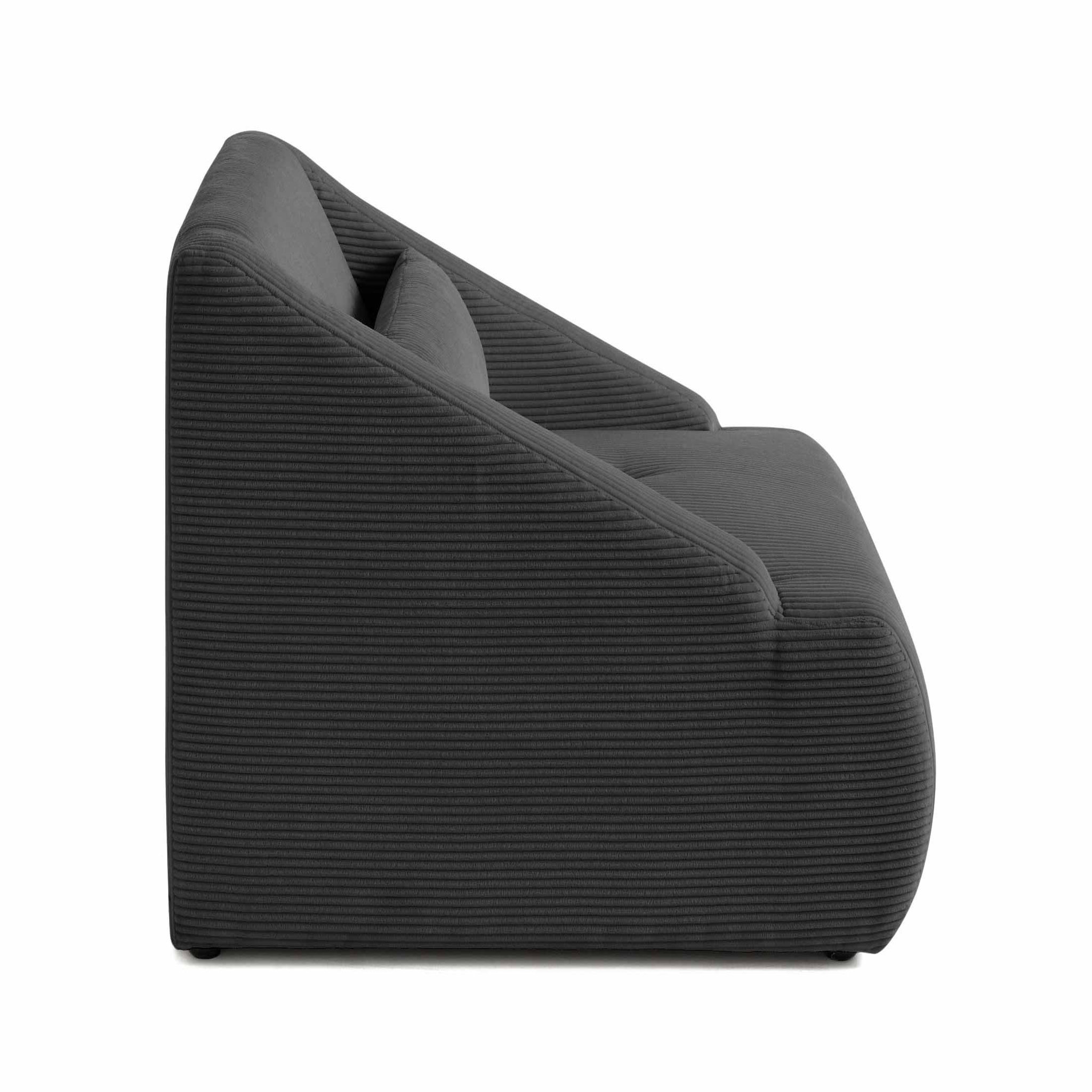 Voir la diapositive 5 : LISA DESIGN Onyx - fauteuil - en velours côtelé