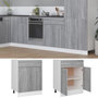 Voir la diapositive 3 : VIDAXL Armoire de plancher a tiroir Sonoma gris 60x46x81,5 cm