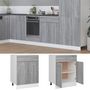Voir la diapositive 3 : VIDAXL Armoire de plancher a tiroir Sonoma gris 60x46x81,5 cm
