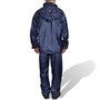 Voir la diapositive 2 : VIDAXL Combinaison de pluie avec capuche 2 pcs Hommes Bleu marine M