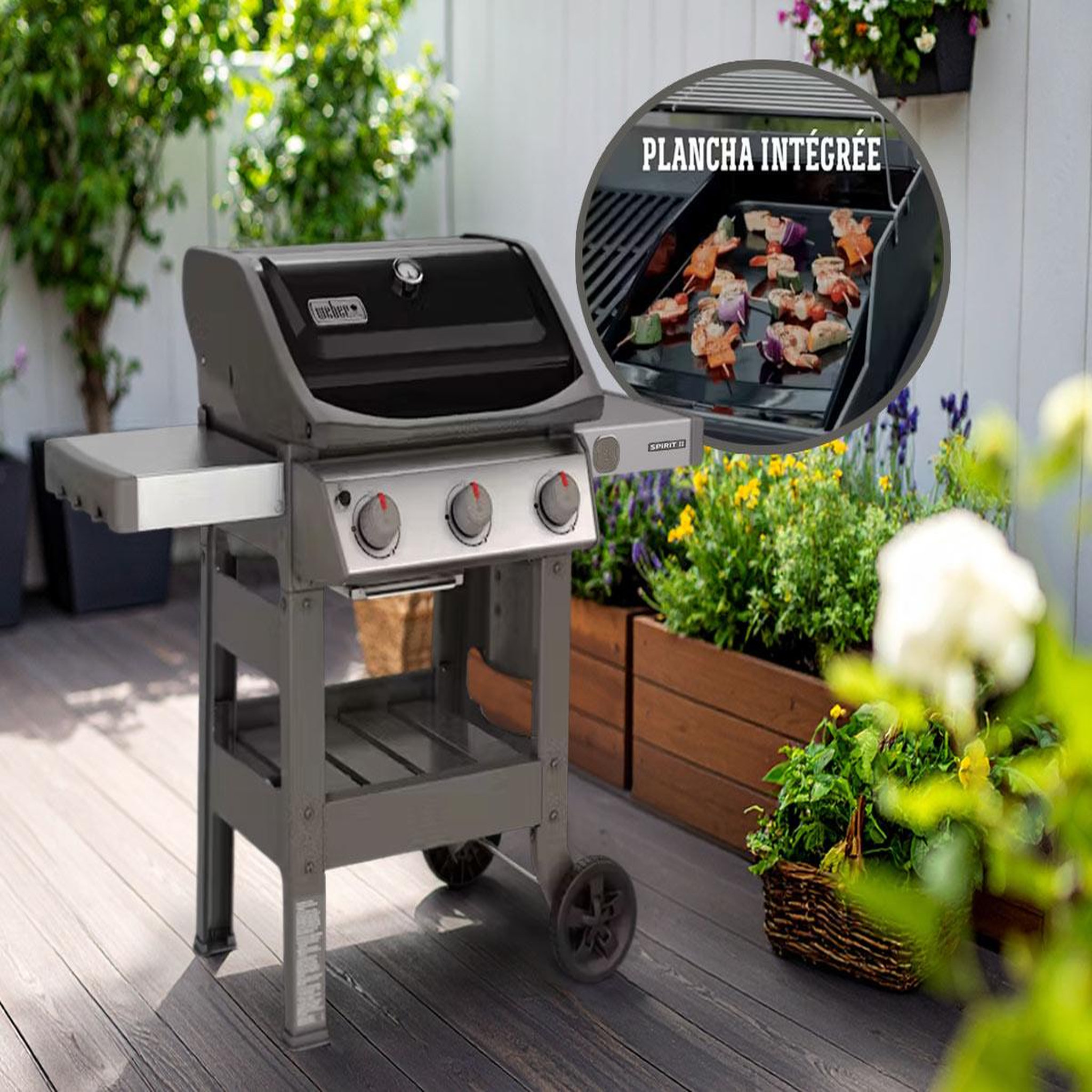 Voir la diapositive 2 : Weber Barbecue gaz Spirit II E-310 Plancha - Weber