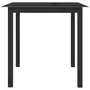 VIDAXL Table de jardin Noir 80x80x74 cm Aluminium et verre