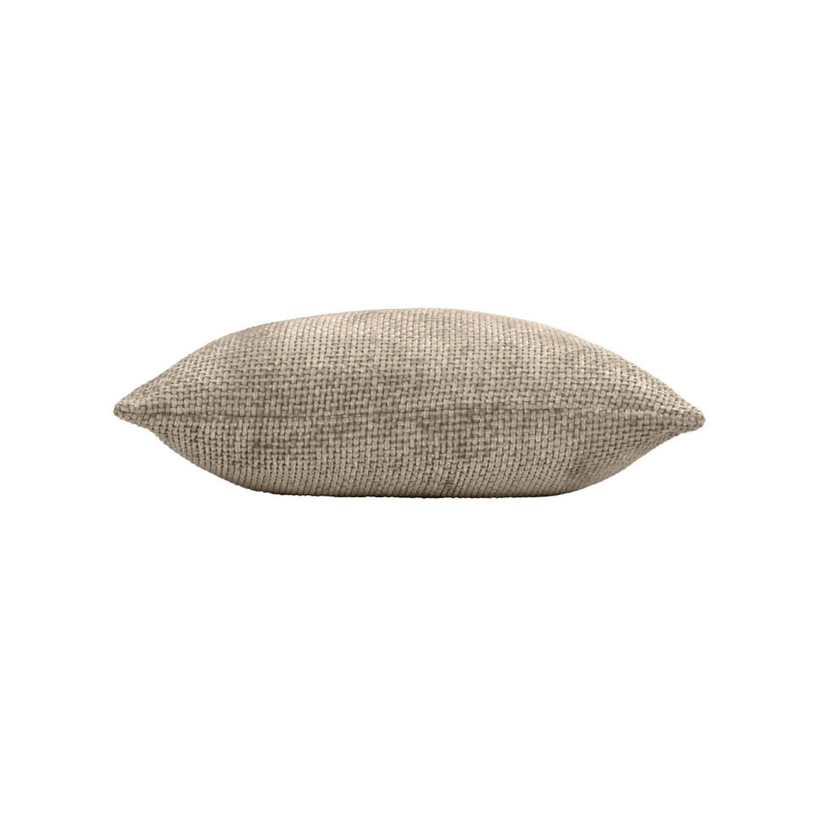 Paris Prix Coussin Déco en Velours Chenillé  Leo  45x45cm Sable